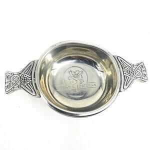 The Royal Scotchman Whiskey Pewter Quaich Whiskey & Wine Taster Cup